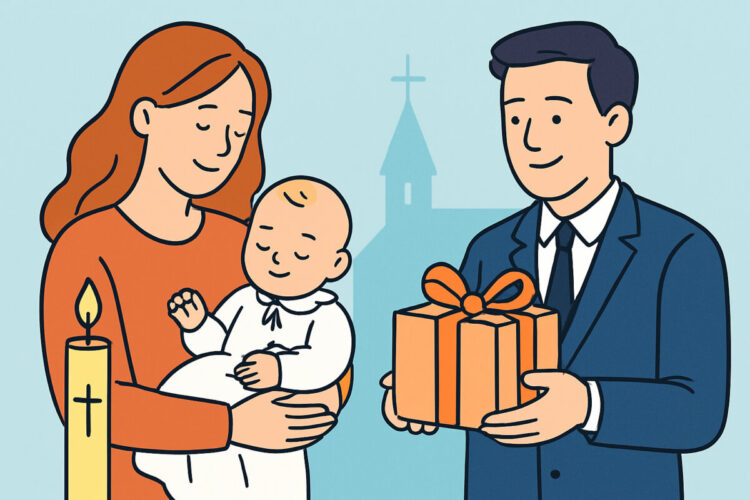 Lapsen kasteen lahjat ja perinteinen kummi-idea